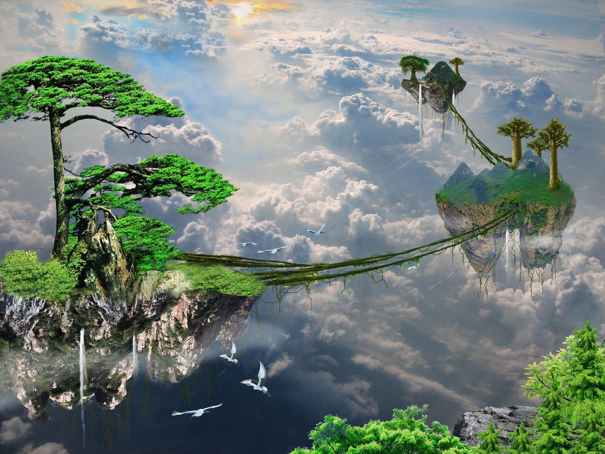 Фреска Мифический лес